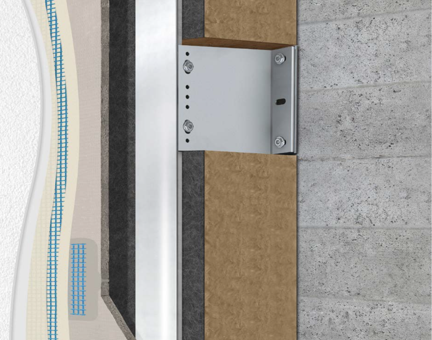 Knauf Aquapanel Exterior Wall rear ventilated